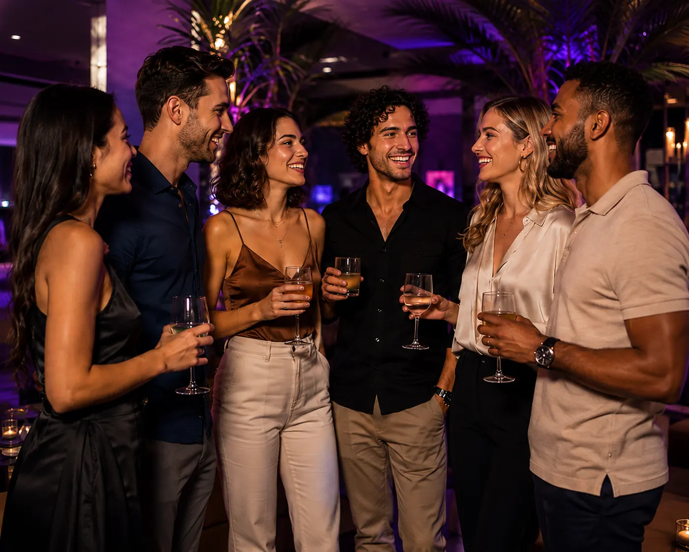 Grupo de personas conversando en un evento presencial de BeMod